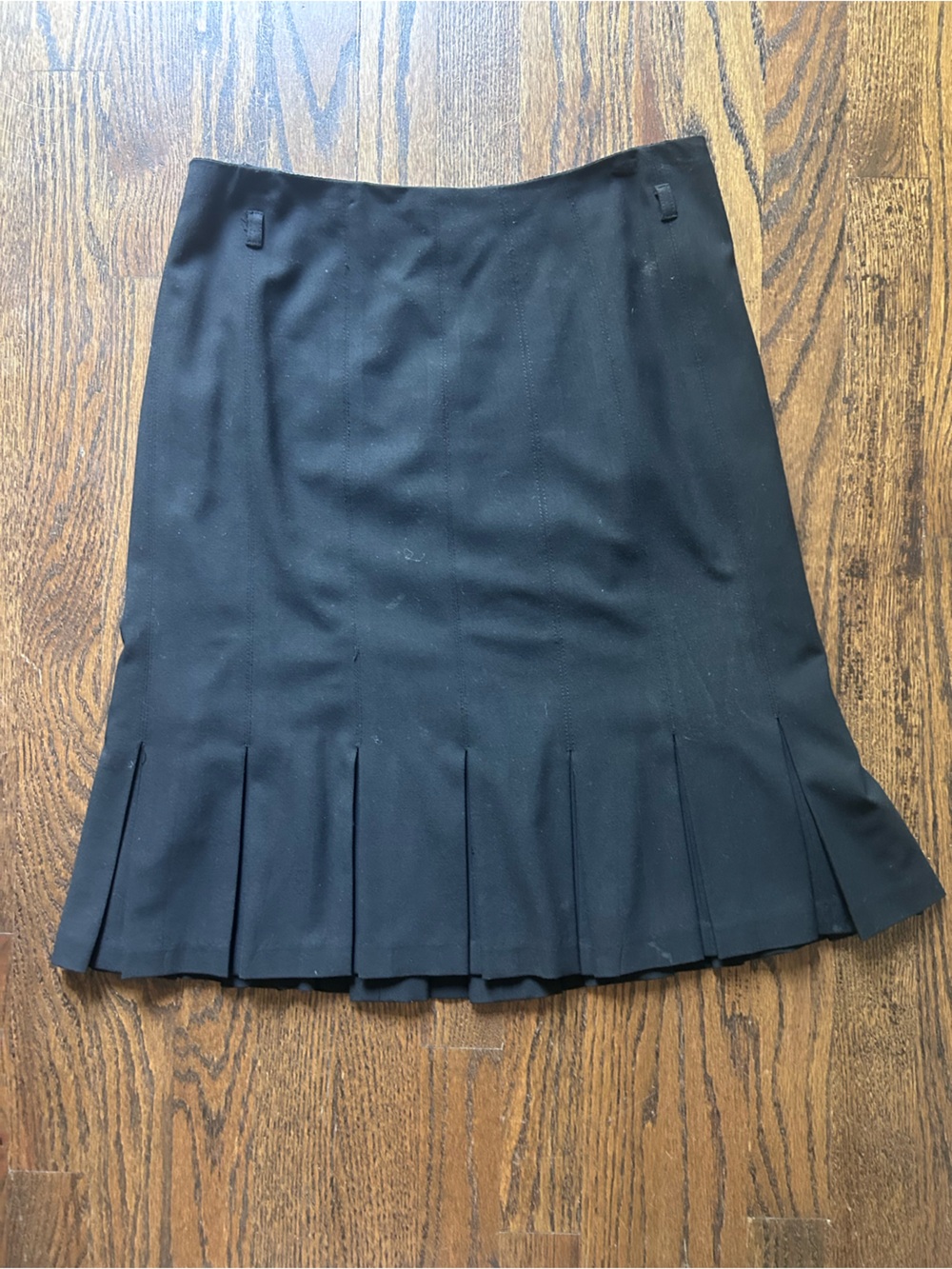 Laundry By Shelli Segal Black Pleated-Hem Pencil Skirt